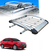 Car Roof Luggage (4x 4) Frame Aluminum Roof Frame Universal Roof Frame Travel Frame Load Frame Load Over 100 kg Roof Shelves Luggage Box Roof Rack (Silver)