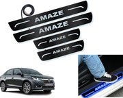 Auto Pearl Car Door Foot Step Led Sill/Scuff Plates With Mirror Finish Compatible with All Models (Set of 4)