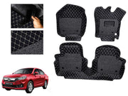 7D Car Floor Mats Luxury Leatherite 7D-Car Floor Mat with Velcro-Tape