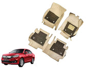 7D Car Floor Mats Luxury Leatherite 7D-Car Floor Mat with Velcro-Tape