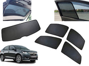 Z-Black Car Window Plug-in Half Sun Shades & Rear Dicky Curtain (Combo) for Honda