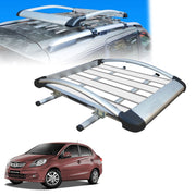 Car Roof Luggage (4x 4) Frame Aluminum Roof Frame Universal Roof Frame Travel Frame Load Frame Load Over 100 kg Roof Shelves Luggage Box Roof Rack (Silver)
