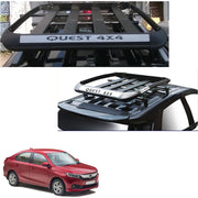 Car Roof Quest Luggage (4x 4) Frame Aluminum Roof Frame Universal Roof Frame Travel Frame Load Frame Load Over 100 kg Roof Shelves Luggage Box Roof Rack (Black)