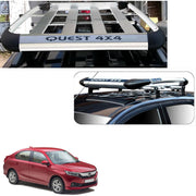 Car Roof Quest Luggage (4x 4) Frame Aluminum Roof Frame Universal Roof Frame Travel Frame Load Frame Load Over 100 kg Roof Shelves Luggage Box Roof Rack (Silver)