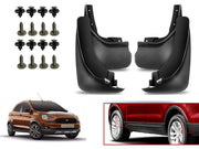 O.E Type Custom Front and Rear Mud Flap Guard (Set of 4 Pcs) | Compatible with FORD | Black