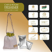 Autoscents Perfume For Hanging Jute Bag Air Freshener/Perfume for Car, Home & Office Car Accessories interior car perfumes and fresheners Fragrance: Lemon