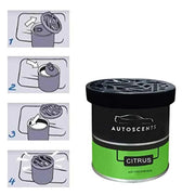 Auto Scents - Car Luxuary Organic Strong Air Freshener Perfume Gel, Freshen Up Your Car - 80 Grams - Citrus Fragrance