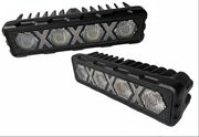 Auto Pearl 6 Inch Auxiliary 16Led Light Bar White, Yellow and Yellow Blinking Mode, Work Spot Lights compatible with All Bike and Car(Pack of 2)