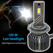 Auto Pearl 2-Side H7 LED Bulb With Turbo Cooling Fan, wide ultra bright Led light 120W, 6000K, 3500LM White Light compatible with All Car (Pack of 2)