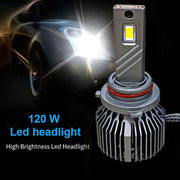 Auto Pearl 2-Side 9006 LED Bulb With Turbo Cooling Fan, wide ultra bright Led light 120W, 6000K, 3500LM White Light compatible with All Car (Pack of 2)