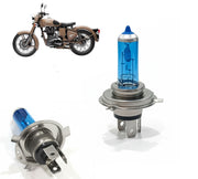 Auto Pearl H4 35W Motorcycle Headlight Halogen Bulb, White light Hi/Low Beam, DC 12V 6000K, Compatible with All Bike (Pack of 1)