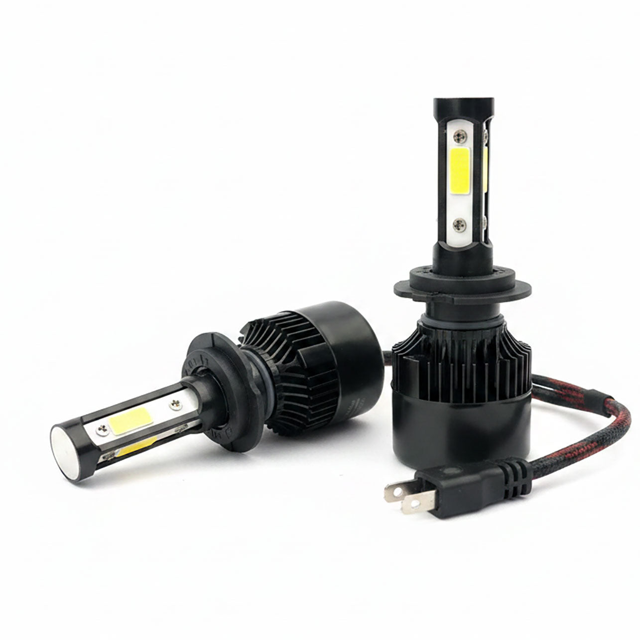 Auto Pearl H7 Bulb Type LED Headlight Bulb 80W 14000LM 4300K Warm White, 4-Side H7 Fog Light compatible with All Car (Pack of 2) (Copy)