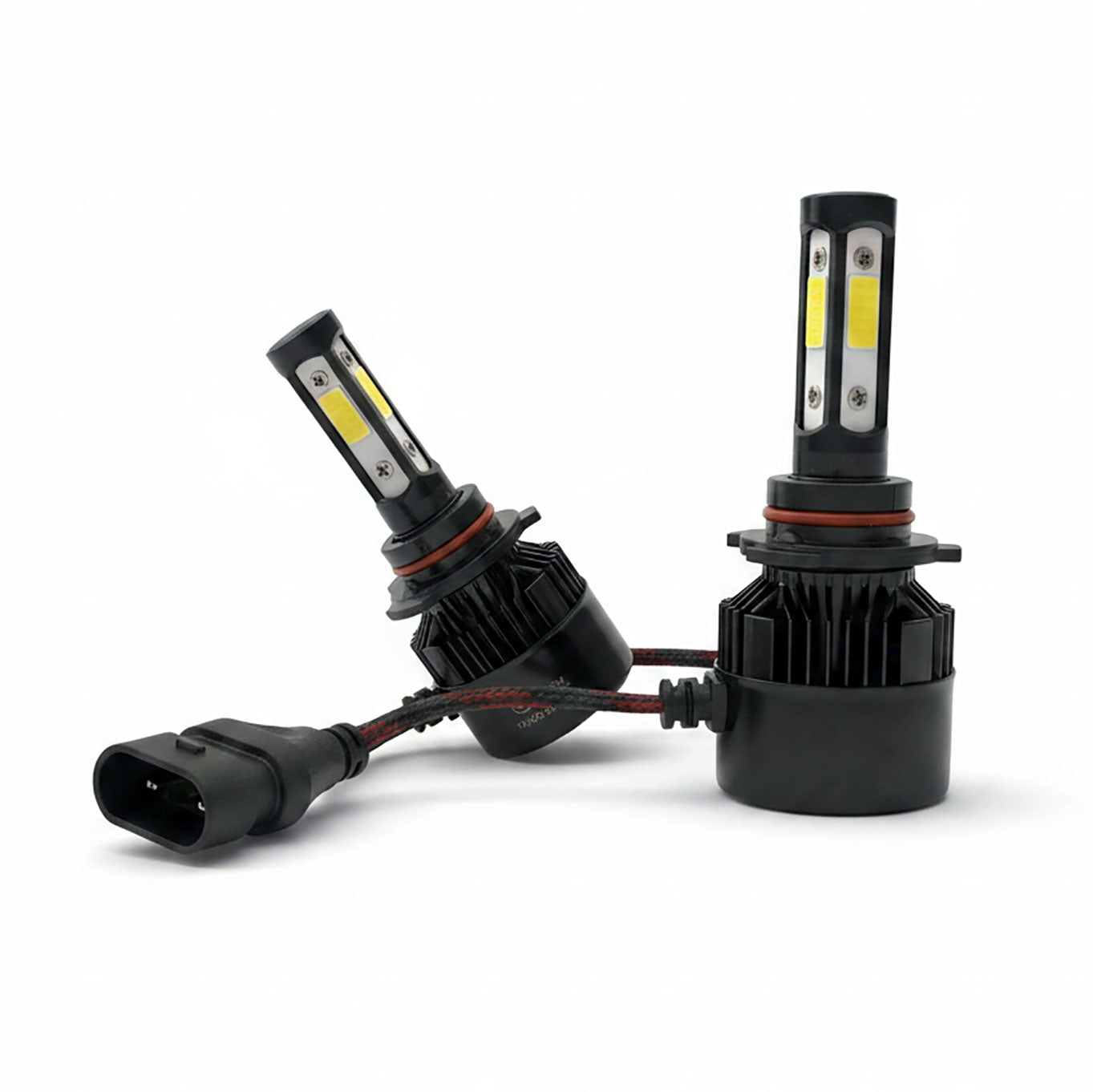 Auto Pearl 9006/HB4 Bulb Type LED Headlight Bulb 80W 14000LM 4300K Warm White, 4-Side Fog Light 9006/HB4 compatible with All Car (Pack of 2)