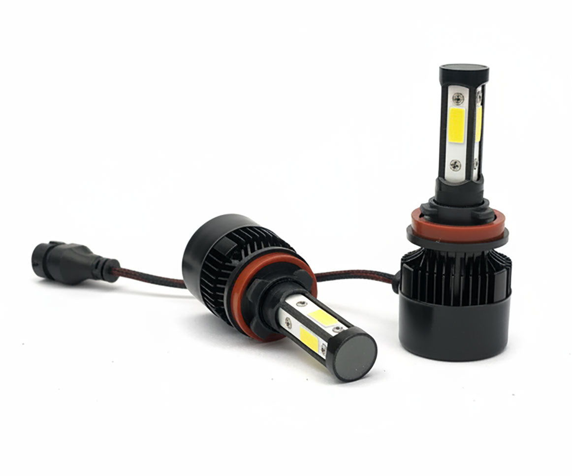 Auto Pearl H8 Bulb Type LED Headlight Bulb 80W 14000LM 4300K Warm White, 4-Side Fog H8 Light compatible with All Car (Pack of 2) (Copy) (Copy)