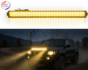 Auto Pearl 85cm LED Light Bar for Car, White, Yellow, 300W RGB Multi Mode, Waterproof High Brightness Driving Fog Light compatible with All Car (Pack of 1)