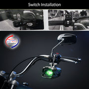 Auto Pearl Motorcycle Monster 110W Fog Light Set with tail light – Ultra Bright LED with Wiring Harness & Mounting Clamps | Universal Fit (1 Set)