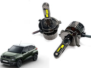 Auto Pearl H4-6500K 320W, 18000LM LED Headlight Bulb with rear cooling Fan for Car (Cool White Light LED Headlight Bulb)