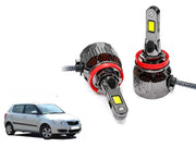 Auto Pearl H8/H9/H11-6500K 320W, 18000LM LED Headlight Bulb with rear cooling Fan for Car (Cool White Light LED Headlight Bulb)