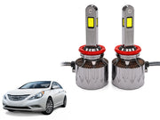 Auto Pearl H27-6500K 320W, 18000LM LED Headlight Bulb with rear cooling Fan for Car (Cool White Light LED Headlight Bulb)