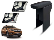 Auto Pearl Premium Car Armrest with Storage Box, High-Density Foam, Nappa Leatherette, No Obstruction to Rear Window Buttons, for BRV