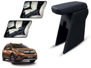 Auto Pearl Premium Car Armrest with Storage Box, High-Density Foam, Nappa Leatherette, No Obstruction to Rear Window Buttons, for BRV