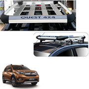 Car Roof Quest Luggage (4x 4) Frame Aluminum Roof Frame Universal Roof Frame Travel Frame Load Frame Load Over 100 kg Roof Shelves Luggage Box Roof Rack (Silver)