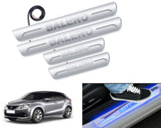 Auto Pearl Car Door Foot Step Led Sill/Scuff Plates With Mirror Finish Compatible with All Models (Set of 4)