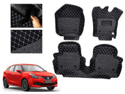 7D Car Floor Mats Luxury Leatherite 7D-Car Floor Mat with Velcro-Tape