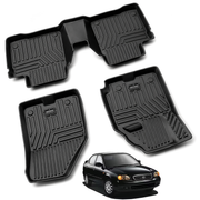 Auto Pearl Premium Life Long Black Floor Mats Custom Fit Car Floor Mats | Odor Free Virgin Polymer | All Weather Waterproof Protection | Edge to Edge Coverage