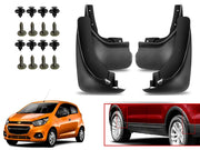O.E Type Custom Front and Rear Mud Flap Guard (Set of 4 Pcs) | Compatible with CHEVROLET | Black