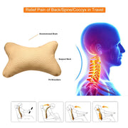 Leatherite Car Pillow Cushion for Car (Rectangular, Square, Pack of 4)