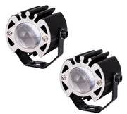 Auto Pearl One-Lens Crown Spotlight Voltage 12V and Power 12W fog light Emitting Diode compatible with All Bike and Car