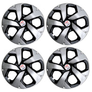 Press Type Hubcap Punch Wheel Cover Replacements for OEM Steel Wheels Polypropylene Material with Retention Ring | Set of 4 Pcs