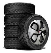 Press Type Hubcap Punch Wheel Cover Replacements for OEM Steel Wheels Polypropylene Material with Retention Ring | Set of 4 Pcs