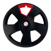 Press Type Hubcap Scorpio Wheel Cover Replacements for OEM Steel Wheels Polypropylene Material with Retention Ring | Set of 4 Pcs