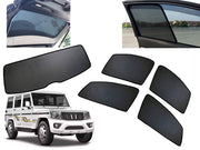 Z-Black Car Window Plug-in Half Sun Shades & Rear Dicky Curtain (Combo) for Mahindra