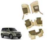 7D Car Floor Mats Luxury Leatherite 7D-Car Floor Mat with Velcro-Tape