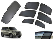 Z-Black Car Window Plug-in Half Sun Shades & Rear Dicky Curtain (Combo) for Mahindra
