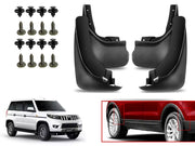 O.E Type Custom Front and Rear Mud Flap Guard (Set of 4 Pcs) | Compatible with MAHINDRA | Black