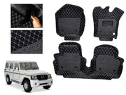 7D Car Floor Mats Luxury Leatherite 7D-Car Floor Mat with Velcro-Tape