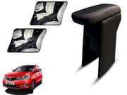 Auto Pearl Premium Car Armrest with Storage Box, High-Density Foam, Nappa Leatherette, No Obstruction to Rear Window Buttons, for Bolt