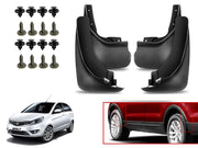 O.E Type Custom Front and Rear Mud Flap Guard (Set of 4 Pcs) | Compatible with TATA | Black