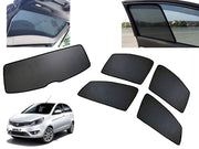 Z-Black Car Window Plug-in Half Sun Shades & Rear Dicky Curtain (Combo) for TATA
