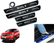 Auto Pearl Car Door Foot Step Led Sill/Scuff Plates With Mirror Finish Compatible with All Models (Set of 4)