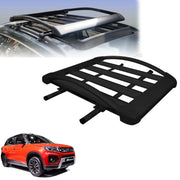 Car Roof Luggage (4x 4) Frame Aluminum Roof Frame Universal Roof Frame Travel Frame Load Frame Load Over 100 kg Roof Shelves Luggage Box Roof Rack (Black)