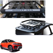 Car Roof Quest Luggage (4x 4) Frame Aluminum Roof Frame Universal Roof Frame Travel Frame Load Frame Load Over 100 kg Roof Shelves Luggage Box Roof Rack (Black)