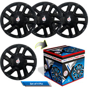 Press Type R16 Hubcap Brezza Wheel Cover Replacements for OEM Steel Wheels Polypropylene Material with Retention Ring | Set of 4 Pcs