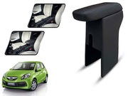Auto Pearl Premium Car Armrest with Storage Box, High-Density Foam, Nappa Leatherette, No Obstruction to Rear Window Buttons, for Brio