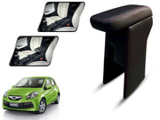 Auto Pearl Premium Car Armrest with Storage Box, High-Density Foam, Nappa Leatherette, No Obstruction to Rear Window Buttons, for Brio