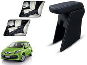 Auto Pearl Premium Car Armrest with Storage Box, High-Density Foam, Nappa Leatherette, No Obstruction to Rear Window Buttons, for Brio